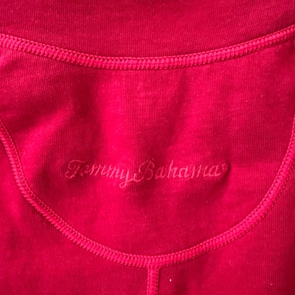 Tommy Bahama Red Long Sleeve Reversible Dress - Picture 2 of 8
